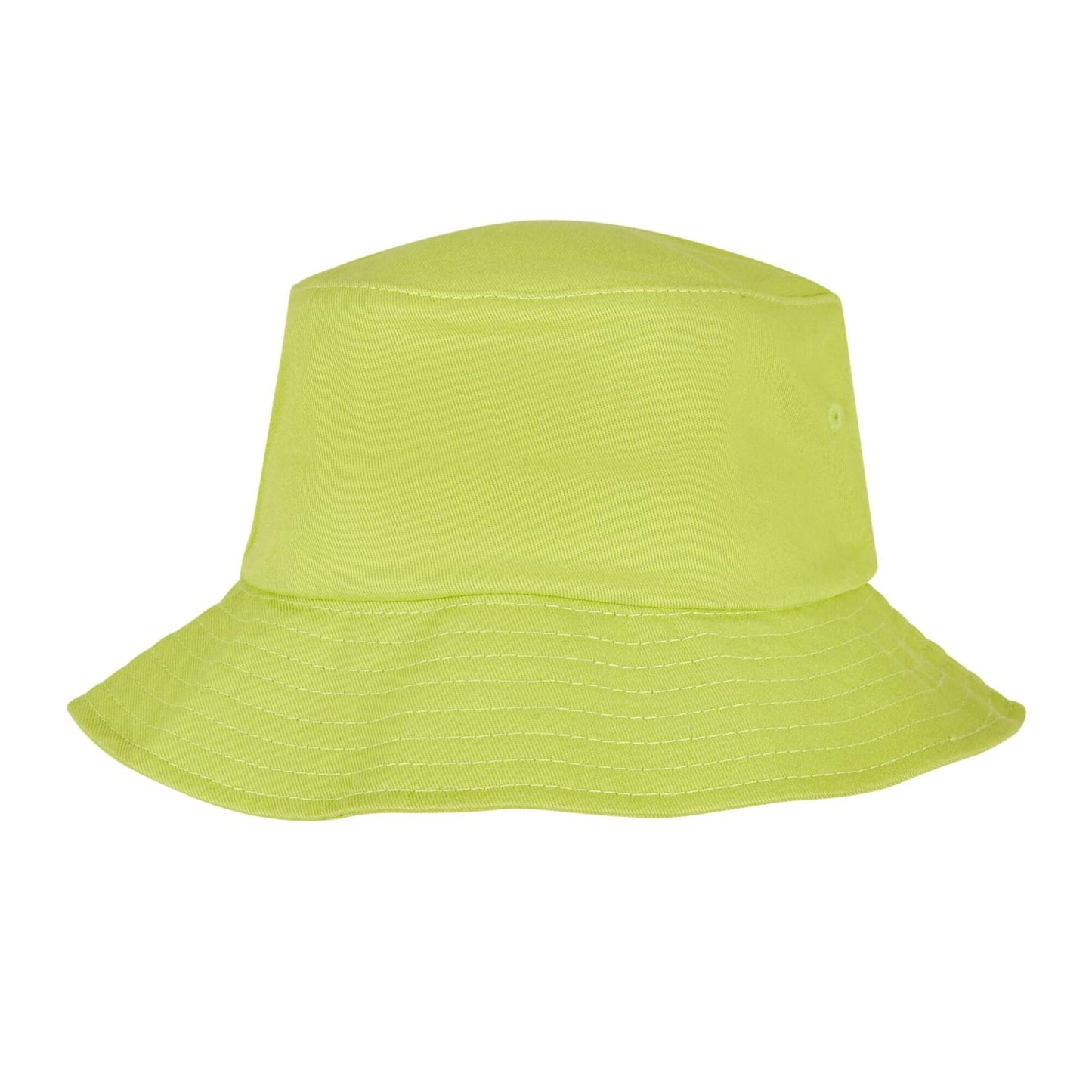 Green Glow - Front - Flexfit Unisex Adult Cotton Twill Bucket Hat