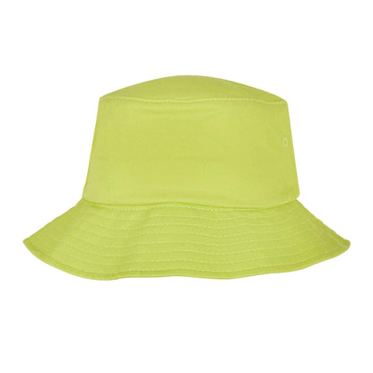 Green Glow - Front - Flexfit Unisex Adult Cotton Twill Bucket Hat