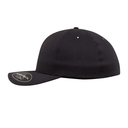 Black - Side - Flexfit Delta Carbon Cap