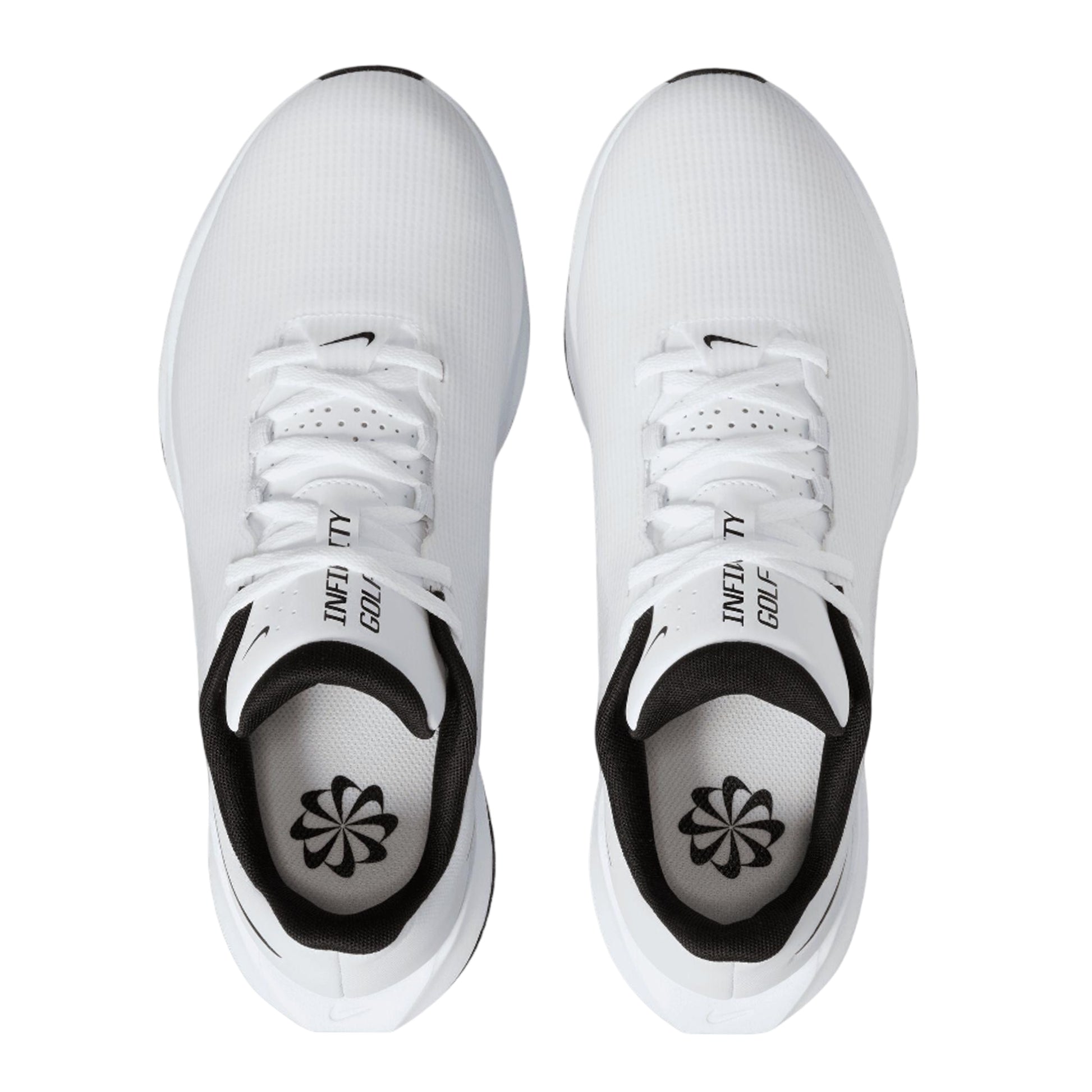 White-Black-Pure Platinum - Pack Shot - Nike Golf Mens Infinity Trainers