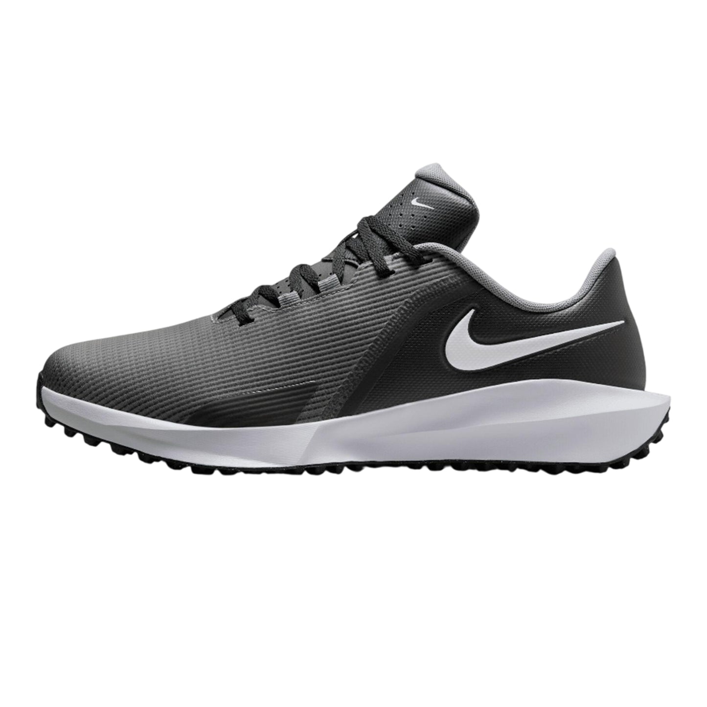 Black-White-Smoke Grey - Side - Nike Golf Mens Infinity Trainers