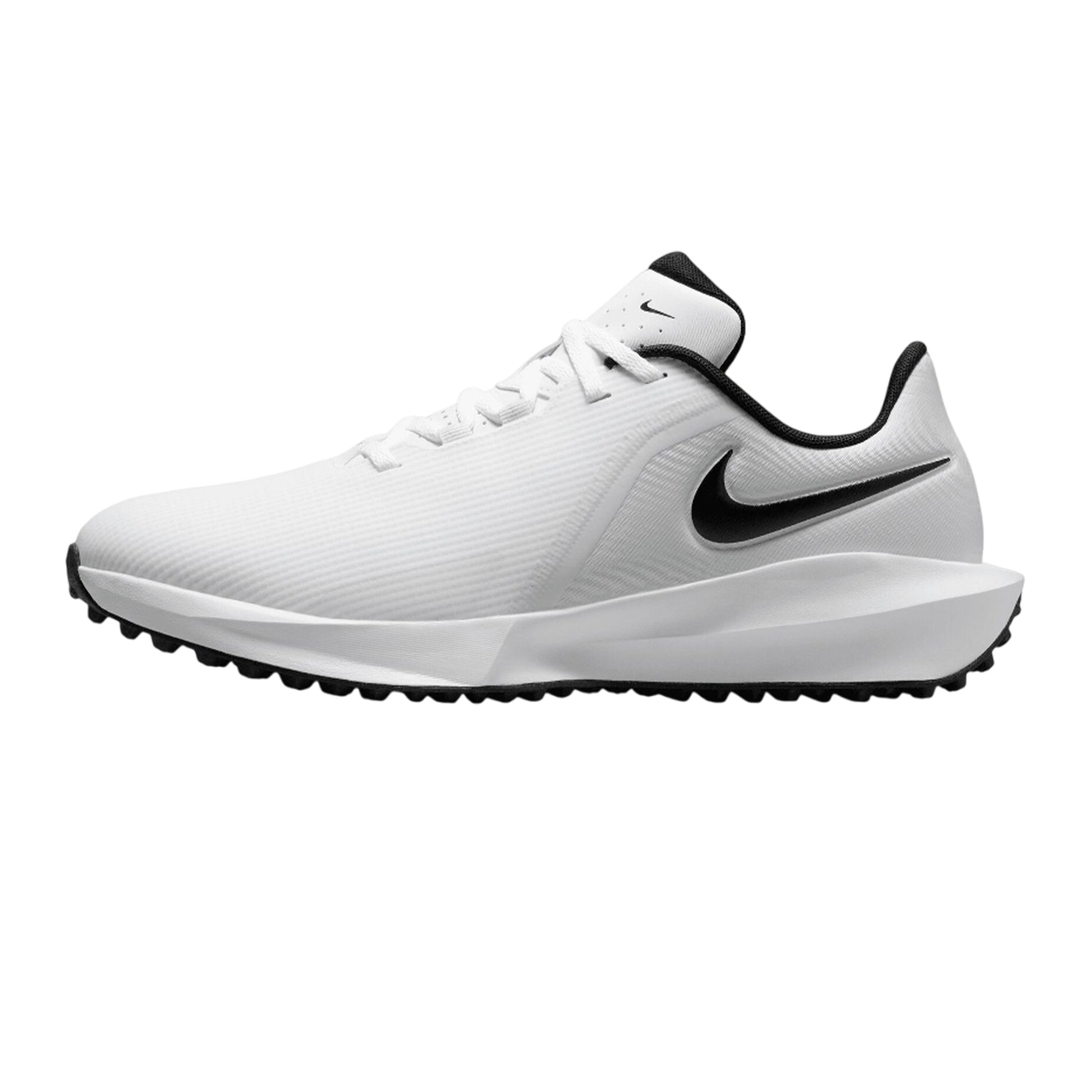 White-Black-Pure Platinum - Side - Nike Golf Mens Infinity Trainers