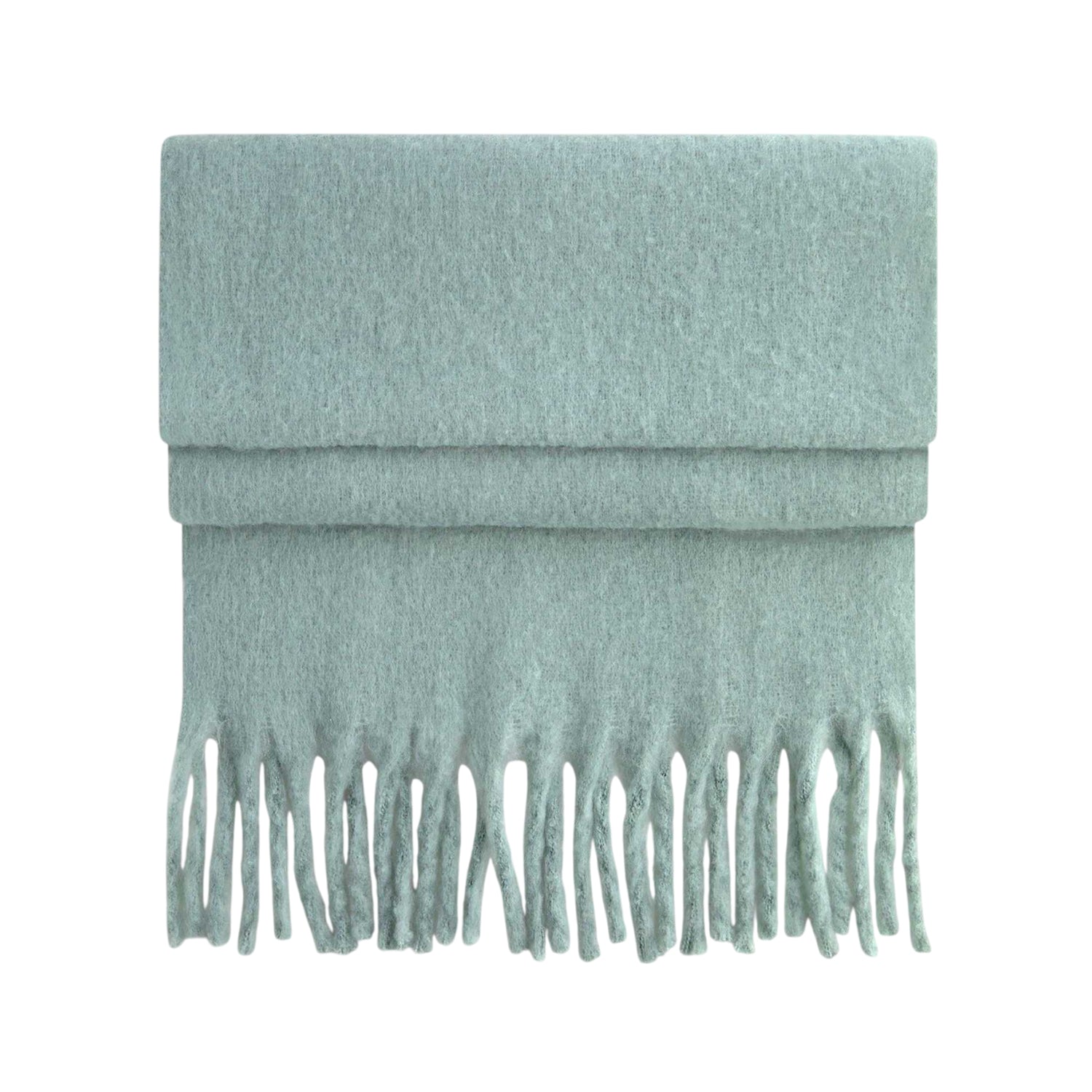 Dusty Green - Front - Beechfield Fluffy Scarf
