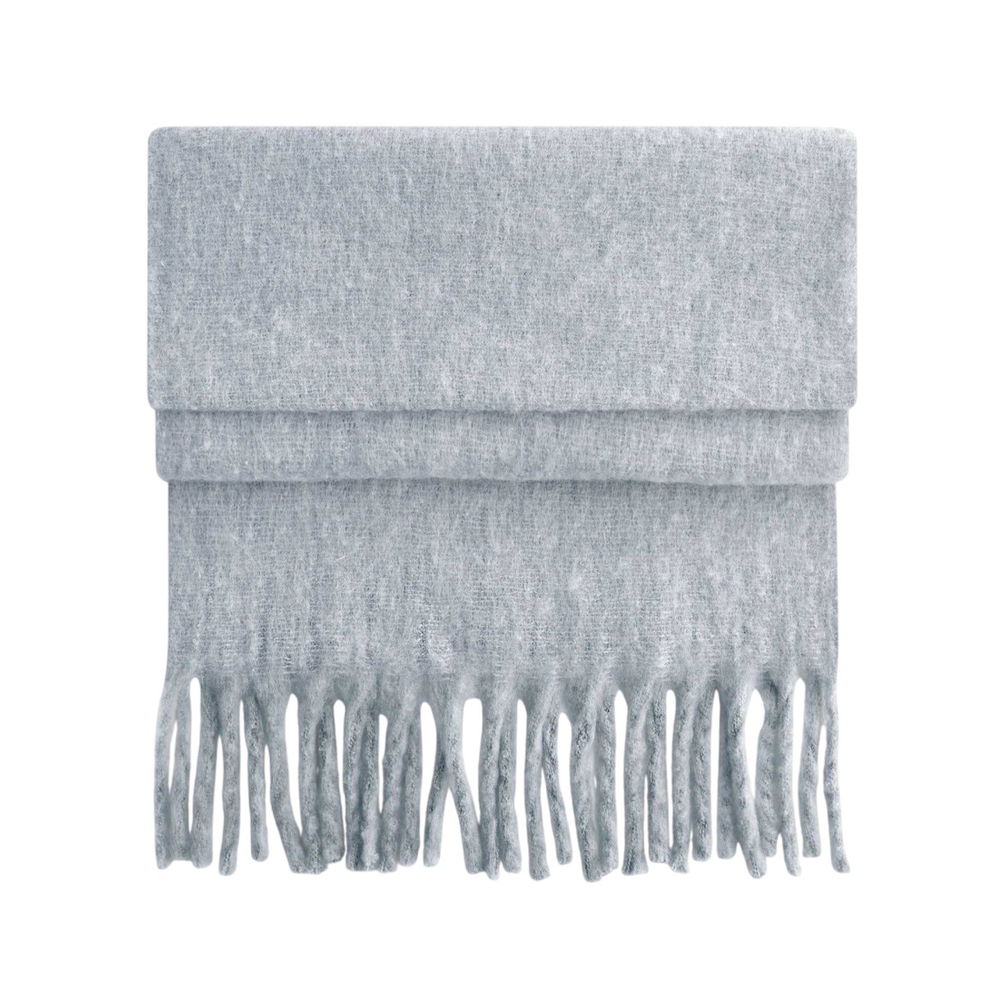 Heather Grey - Front - Beechfield Fluffy Scarf