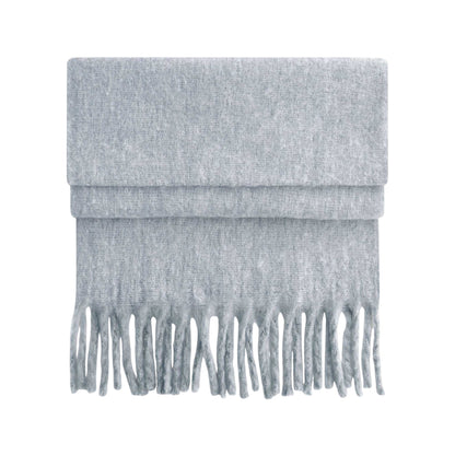 Heather Grey - Front - Beechfield Fluffy Scarf