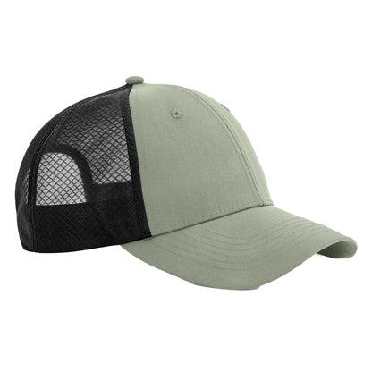 Fresh Green-Black - Front - Beechfield Unisex Adult Technical Mesh Trucker Cap