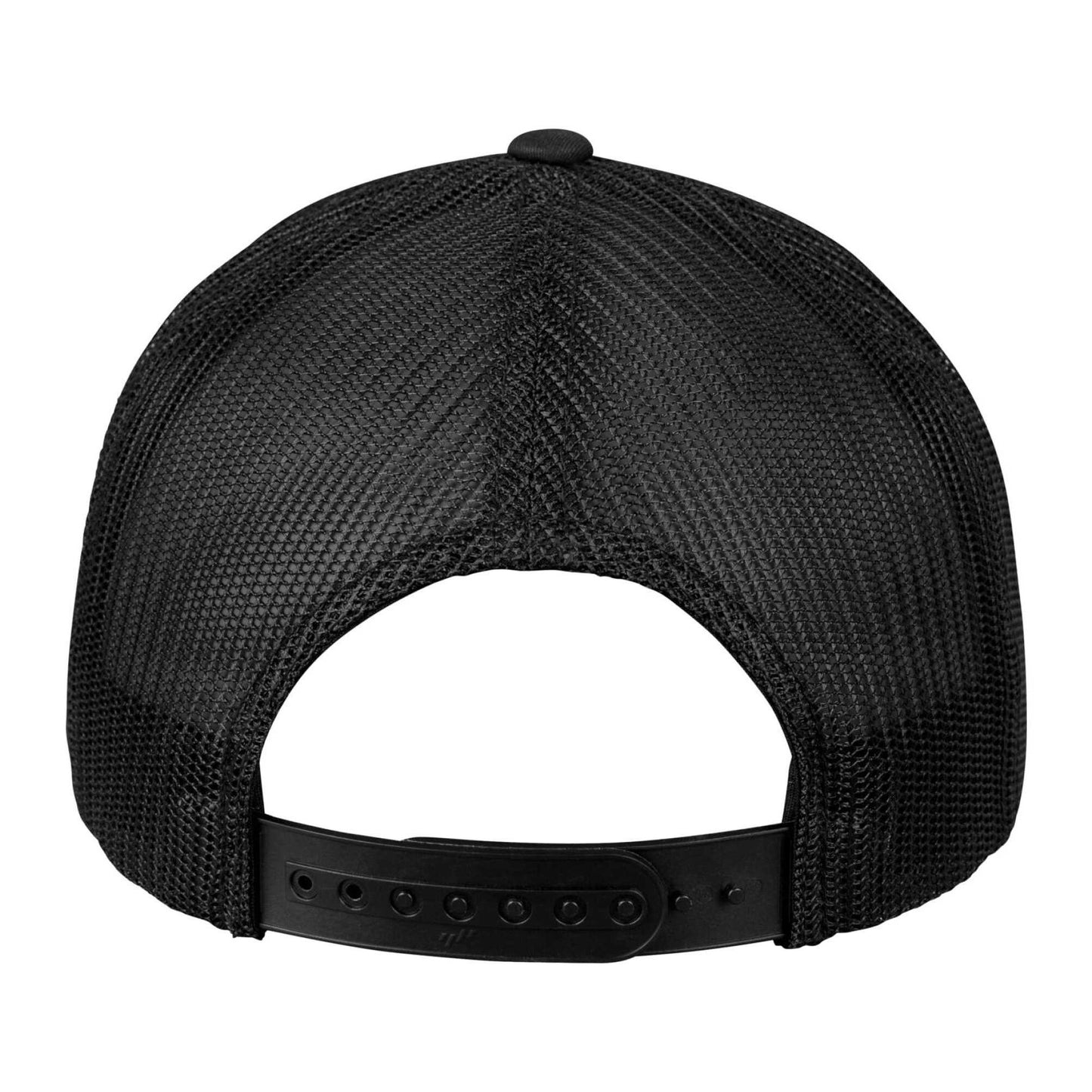 Black-White - Back - Flexfit Unisex Adult Retro Colour Block Trucker Cap