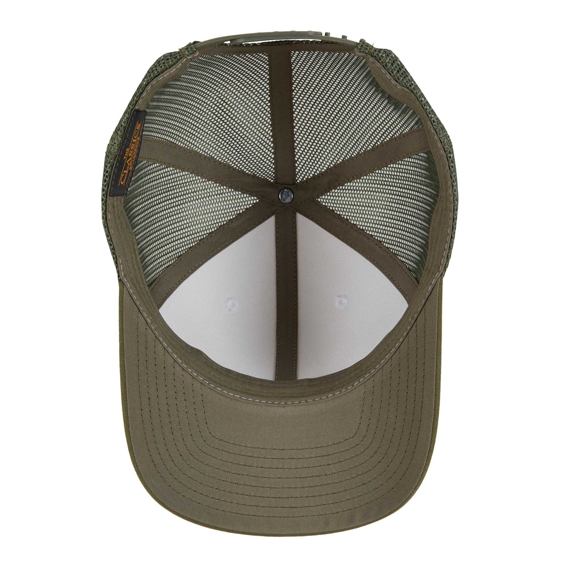 Moss Green-White-Olive - Lifestyle - Flexfit Unisex Adult Retro Colour Block Trucker Cap