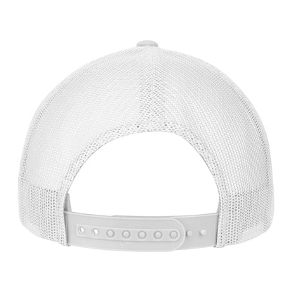 Silver-White - Back - Flexfit Unisex Adult Retro Colour Block Trucker Cap
