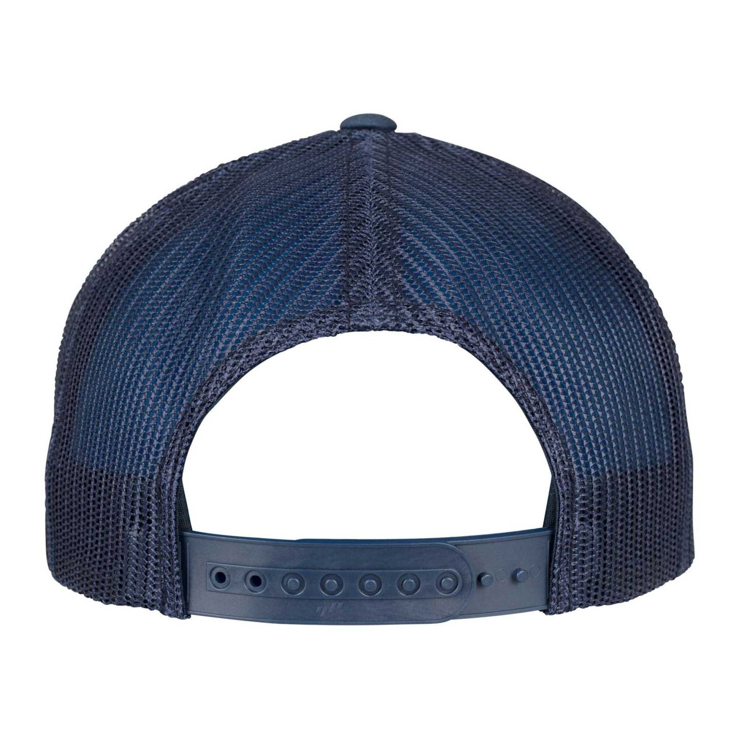 Navy - Back - Flexfit Unisex Adult Retro 5 Panel Trucker Cap