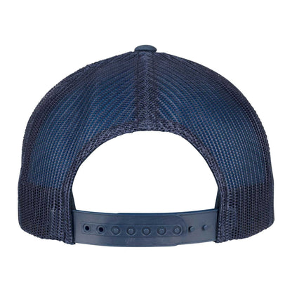 Navy - Back - Flexfit Unisex Adult Retro 5 Panel Trucker Cap
