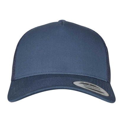Navy - Pack Shot - Flexfit Unisex Adult Retro 5 Panel Trucker Cap
