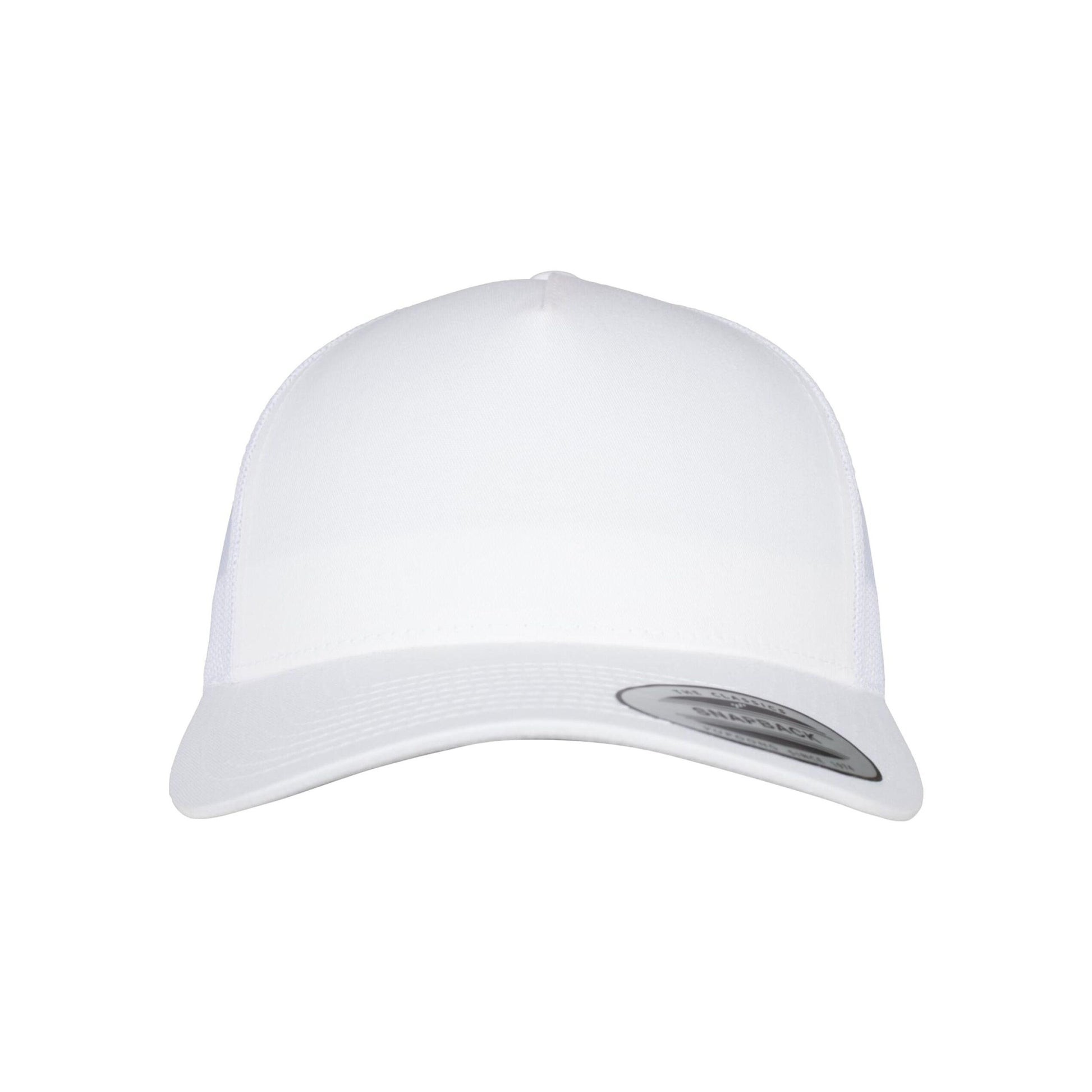 White - Back - Flexfit Unisex Adult Retro 5 Panel Trucker Cap