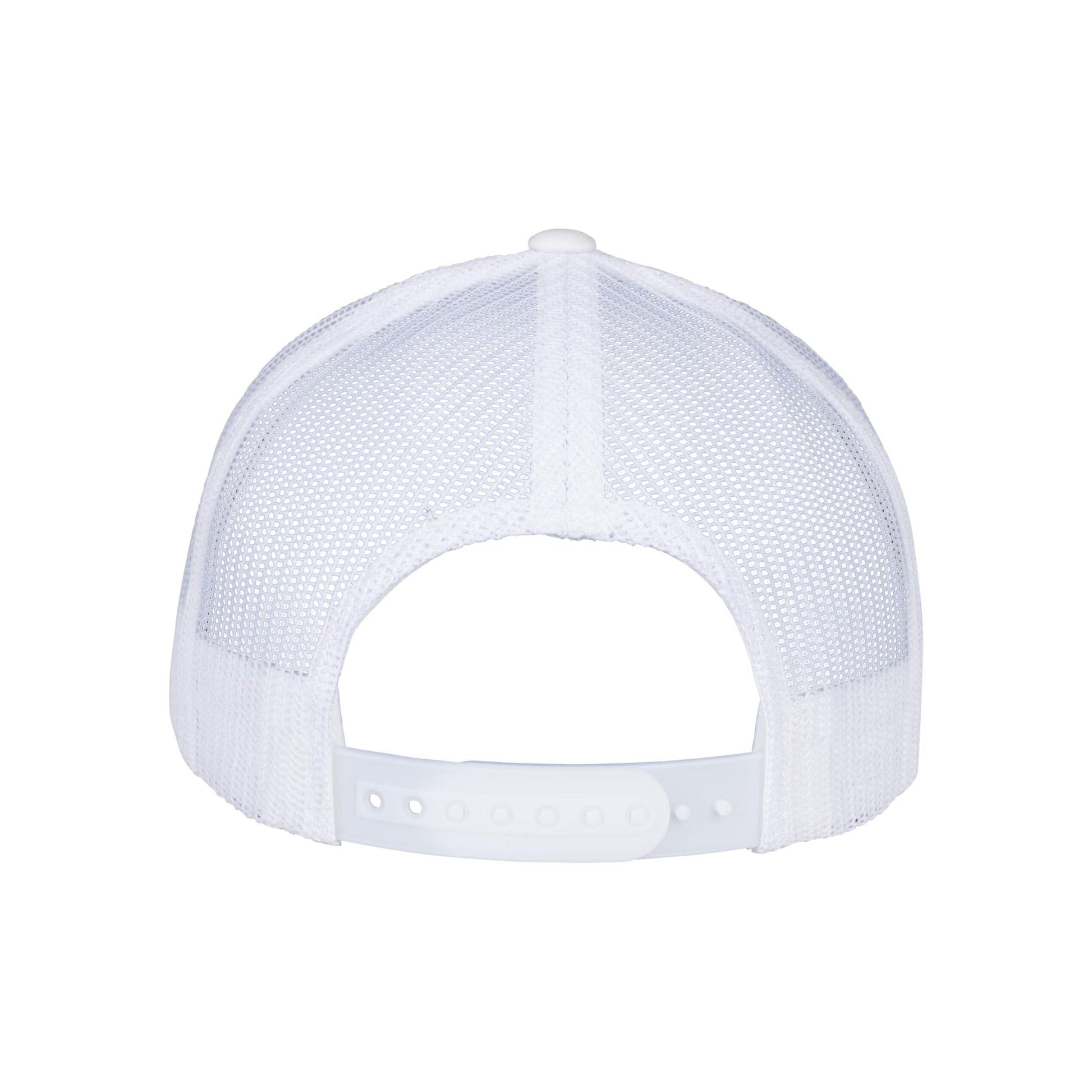 White - Side - Flexfit Unisex Adult Retro 5 Panel Trucker Cap