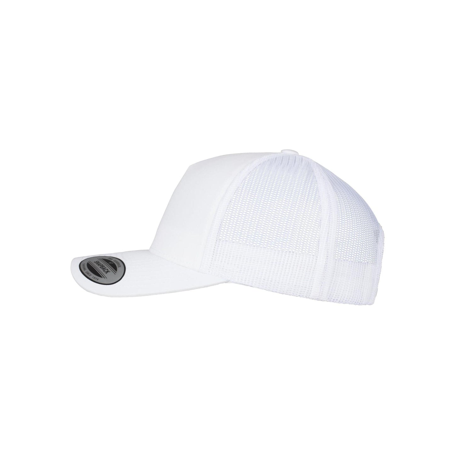 White - Pack Shot - Flexfit Unisex Adult Retro 5 Panel Trucker Cap