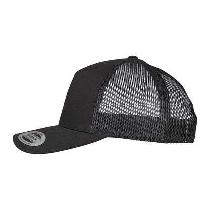 Charcoal - Front - Flexfit Unisex Adult Retro 5 Panel Trucker Cap