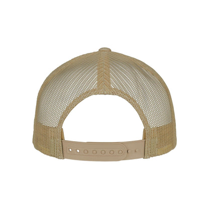 Khaki Brown - Side - Flexfit Unisex Adult Retro 5 Panel Trucker Cap