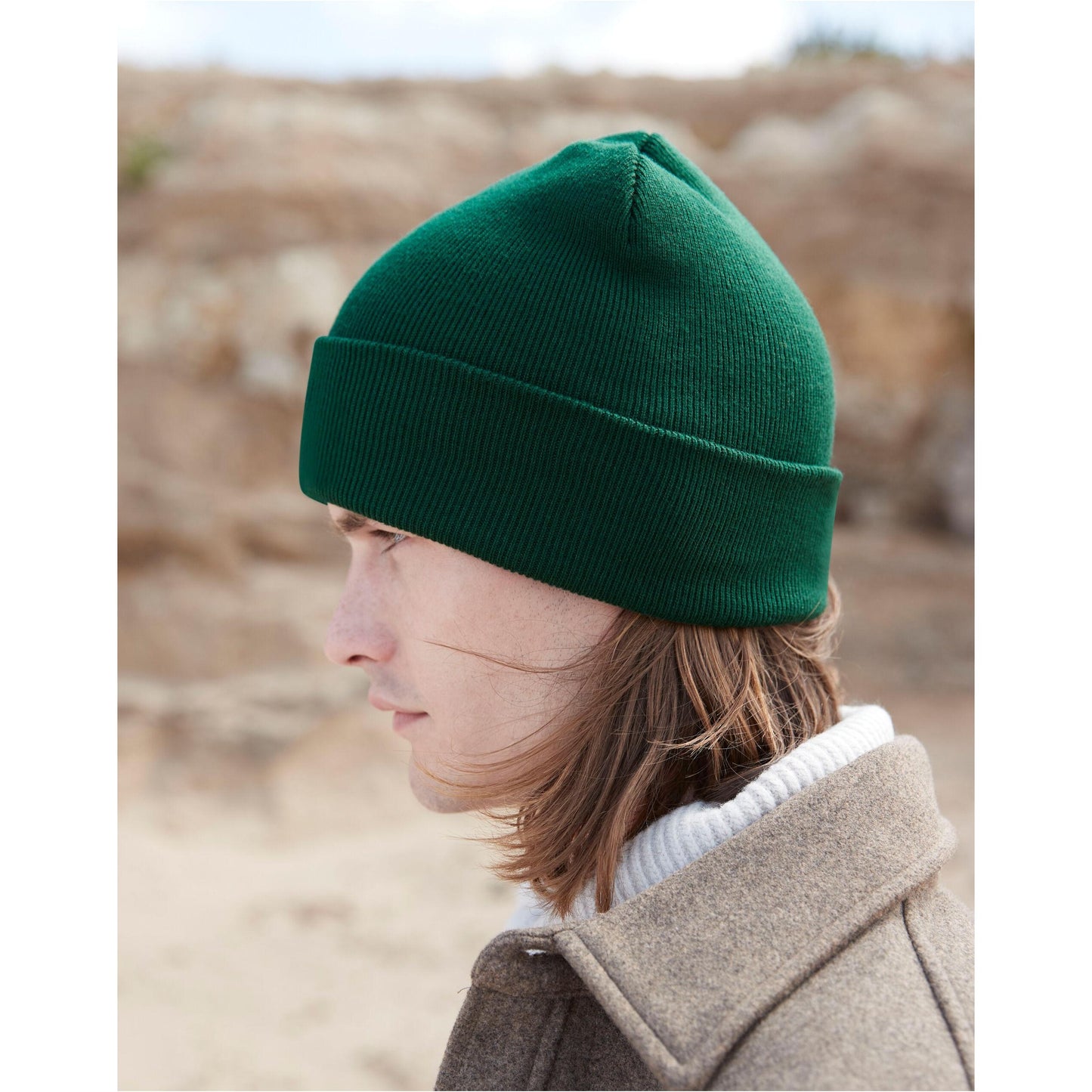 Classic Red - Front - Beechfield Original Cuffed Polylana Beanie