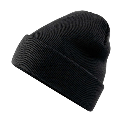 Black - Back - Beechfield Original Cuffed Polylana Beanie