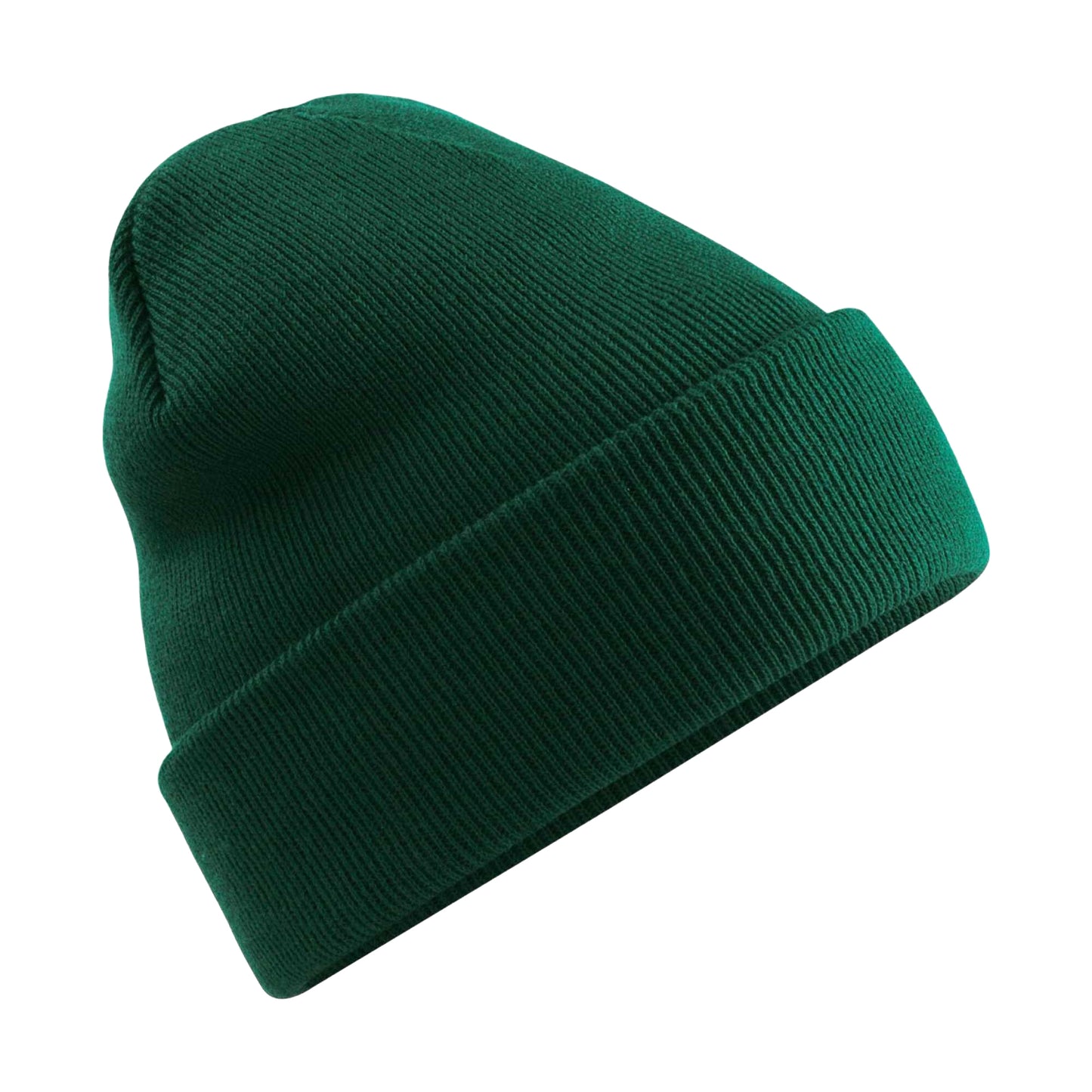 Bottle Green - Front - Beechfield Original Cuffed Polylana Beanie
