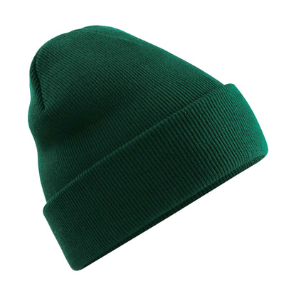 Bottle Green - Front - Beechfield Original Cuffed Polylana Beanie