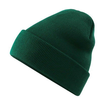 Bottle Green - Back - Beechfield Original Cuffed Polylana Beanie