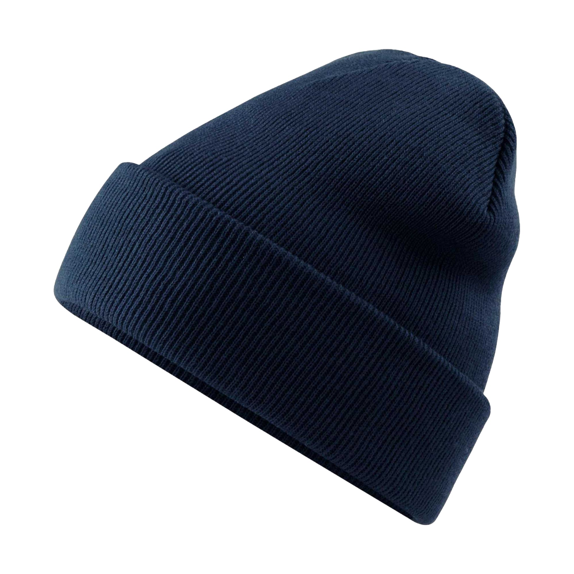French Navy - Back - Beechfield Original Cuffed Polylana Beanie