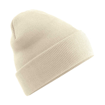 Oatmeal - Front - Beechfield Original Cuffed Polylana Beanie