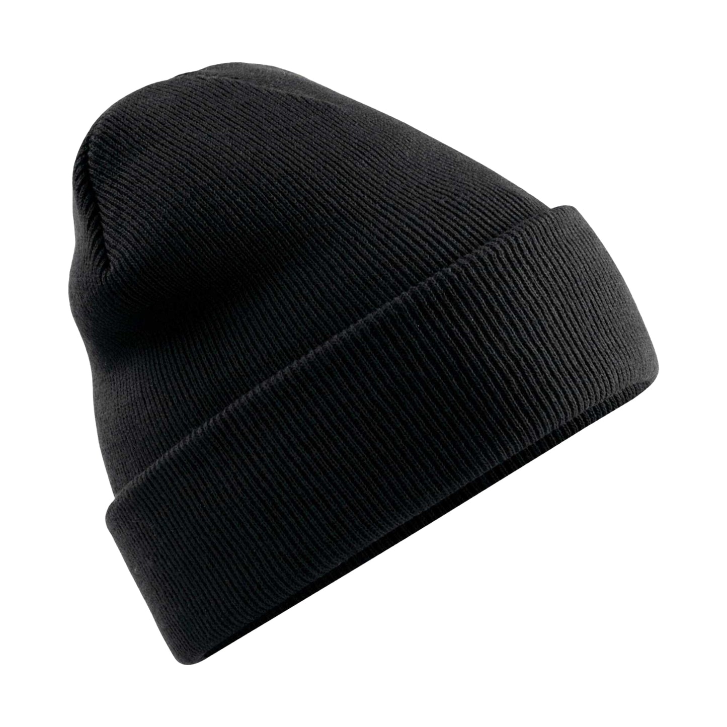 Black - Front - Beechfield Original Cuffed Polylana Beanie