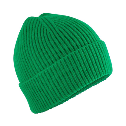 Kelly Green - Front - Beechfield Childrens-Kids Fashion Beanie