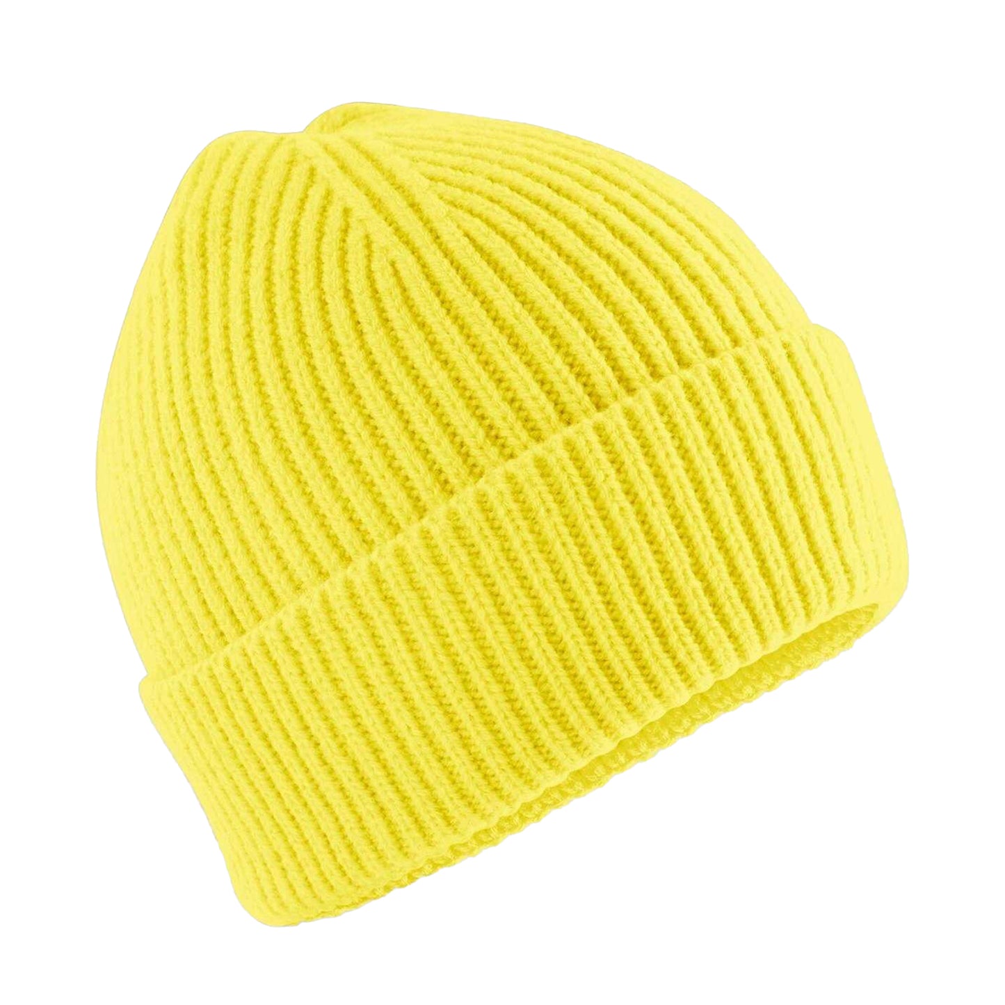Lemon - Front - Beechfield Childrens-Kids Fashion Beanie