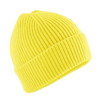 Lemon - Front - Beechfield Childrens-Kids Fashion Beanie