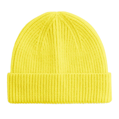 Lemon - Back - Beechfield Childrens-Kids Fashion Beanie