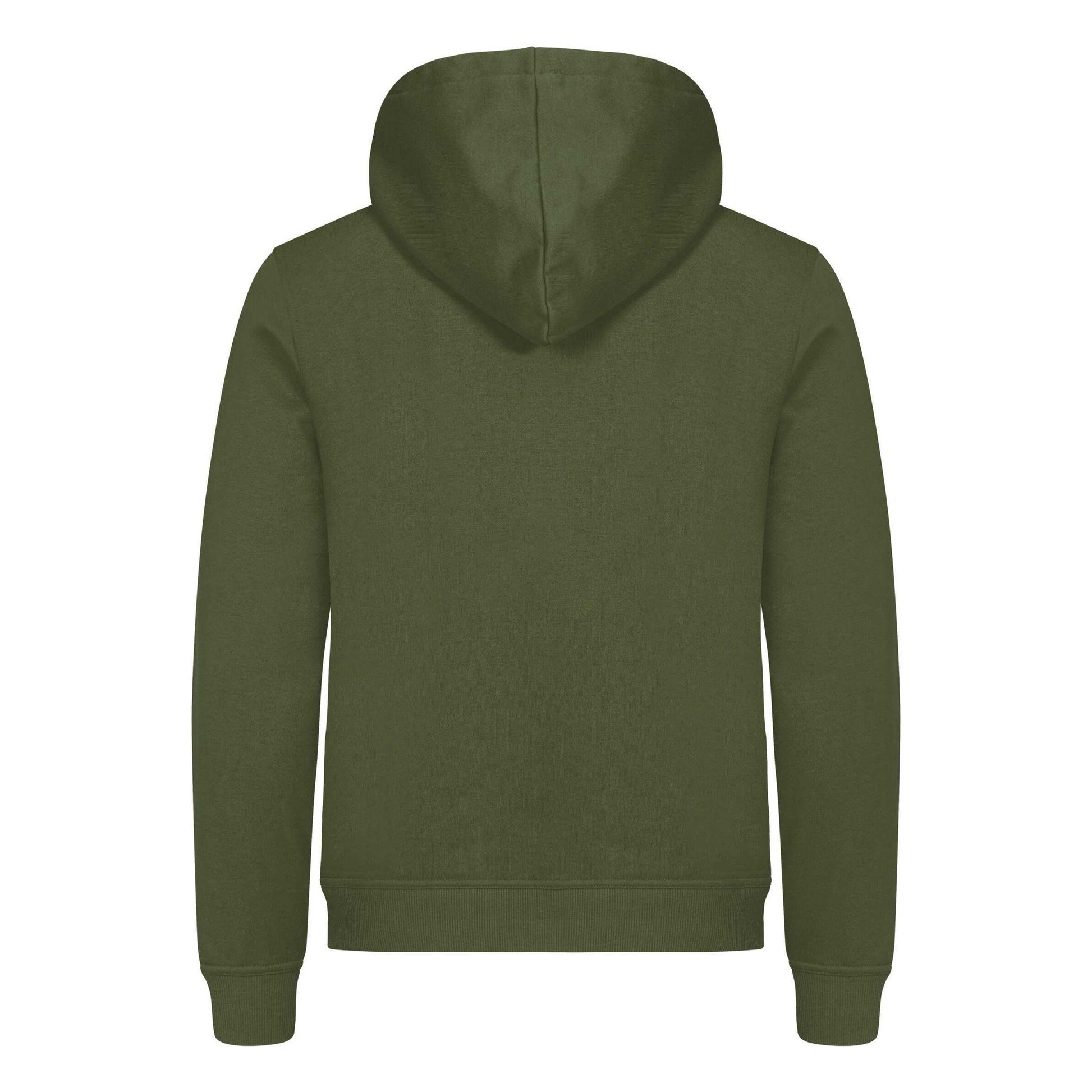 Army Green - Back - Clique Unisex Adult Miami Hoodie