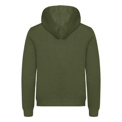 Army Green - Back - Clique Unisex Adult Miami Hoodie