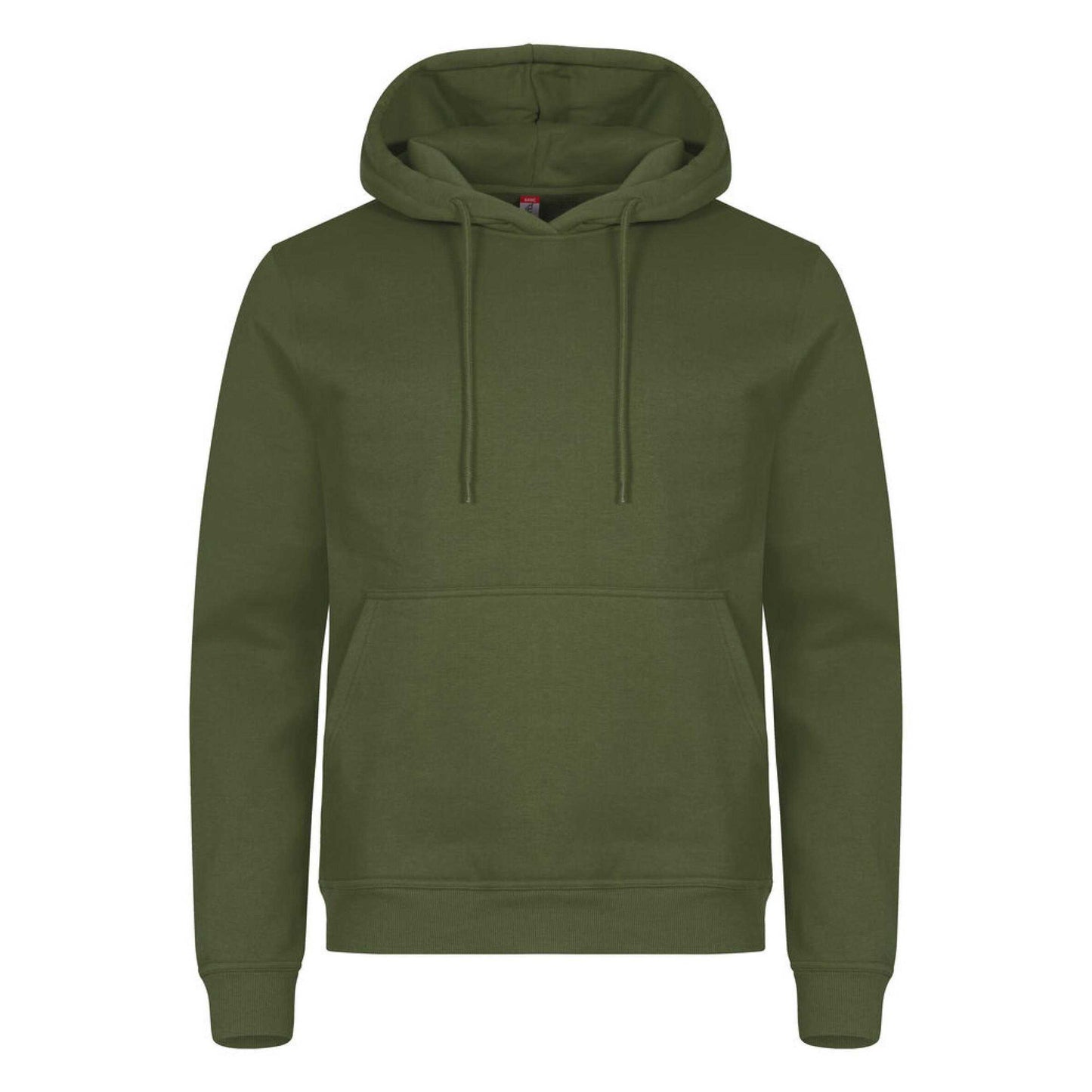 Army Green - Front - Clique Unisex Adult Miami Hoodie