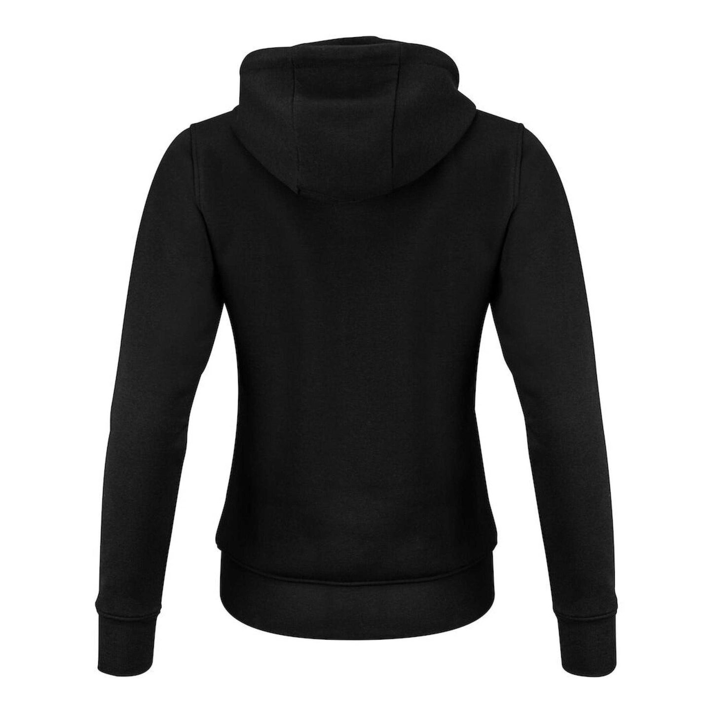 Black - Back - James Harvest Womens-Ladies Westwood Full Zip Hoodie