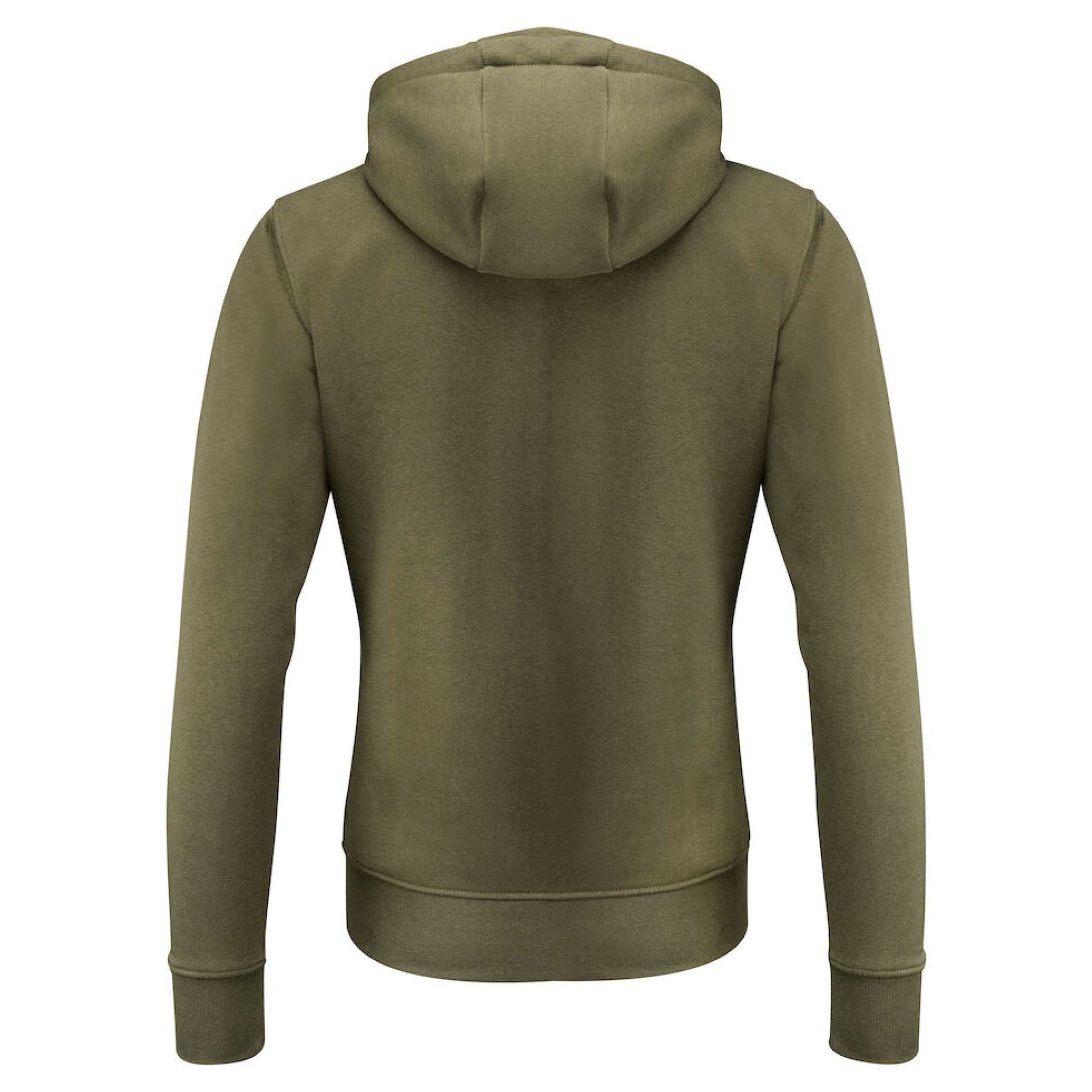 Moss Green - Back - James Harvest Womens-Ladies Westwood Full Zip Hoodie