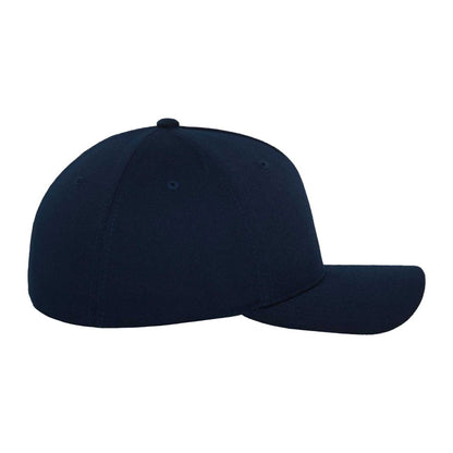 Red - Front - Flexfit 5 Panel Baseball Cap