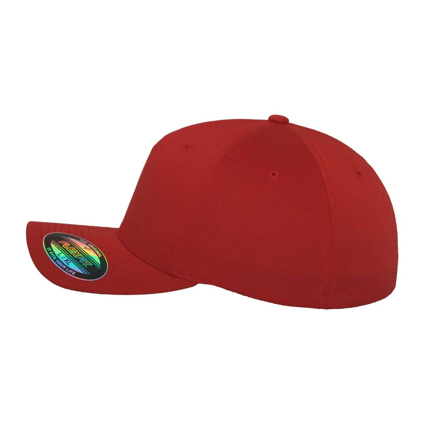 Red - Lifestyle - Flexfit 5 Panel Baseball Cap