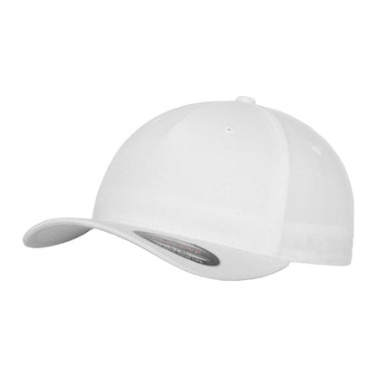 White - Front - Flexfit 5 Panel Baseball Cap