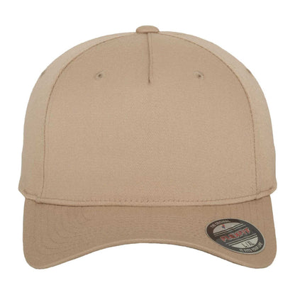 Khaki Brown - Pack Shot - Flexfit 5 Panel Baseball Cap
