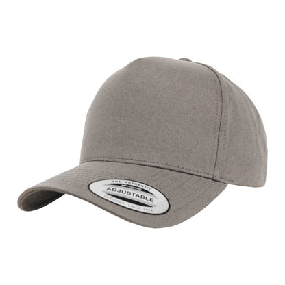 Grey - Front - Flexfit Classic 5 Panel Baseball Cap