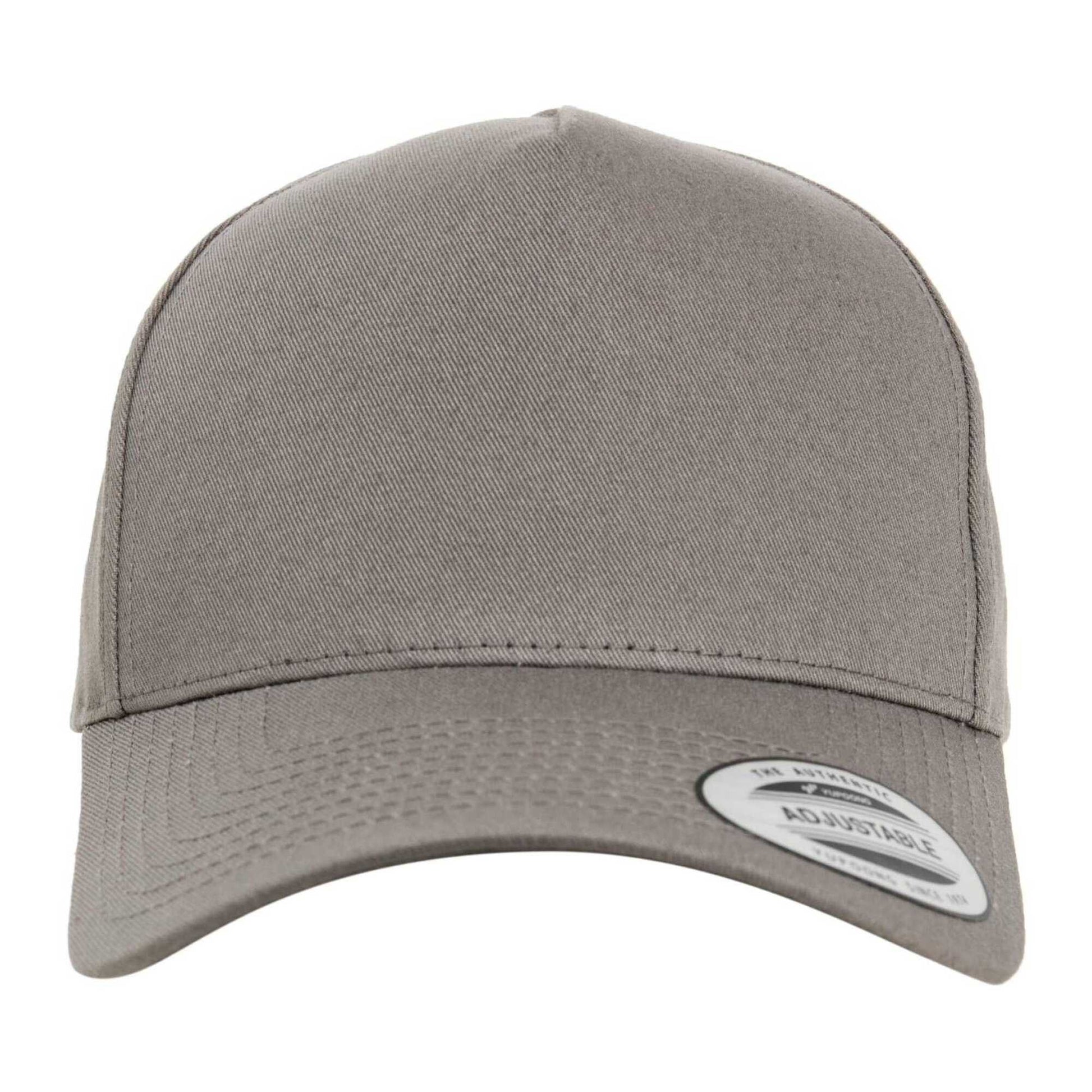 Grey - Pack Shot - Flexfit Classic 5 Panel Baseball Cap