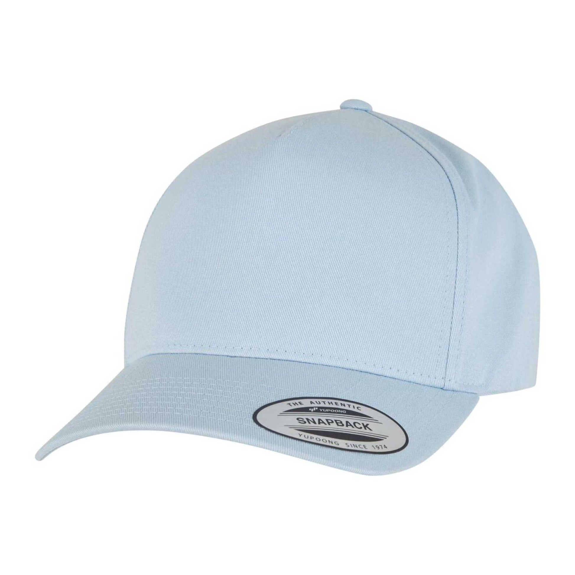 Light Blue - Front - Flexfit Classic 5 Panel Baseball Cap