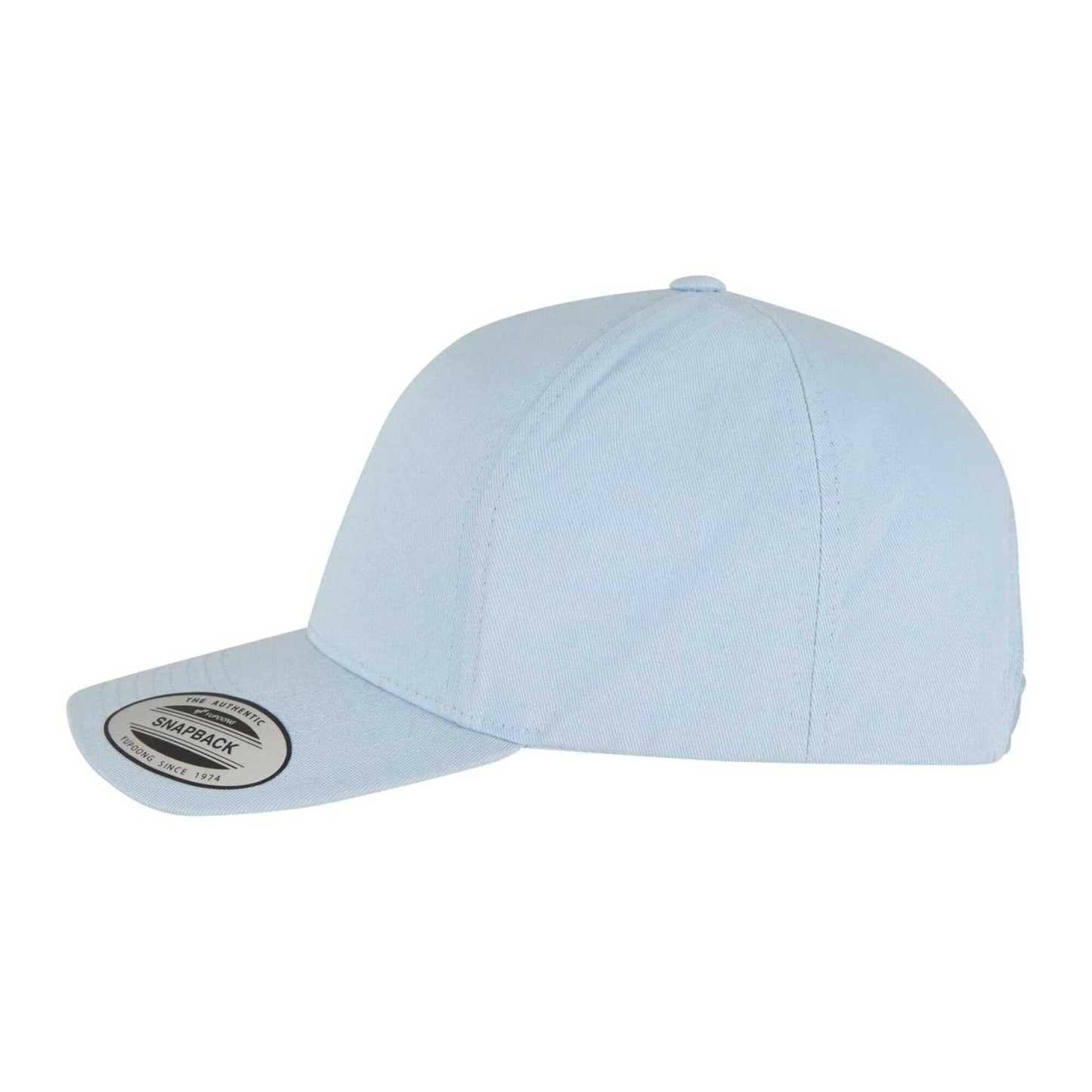 Light Blue - Side - Flexfit Classic 5 Panel Baseball Cap