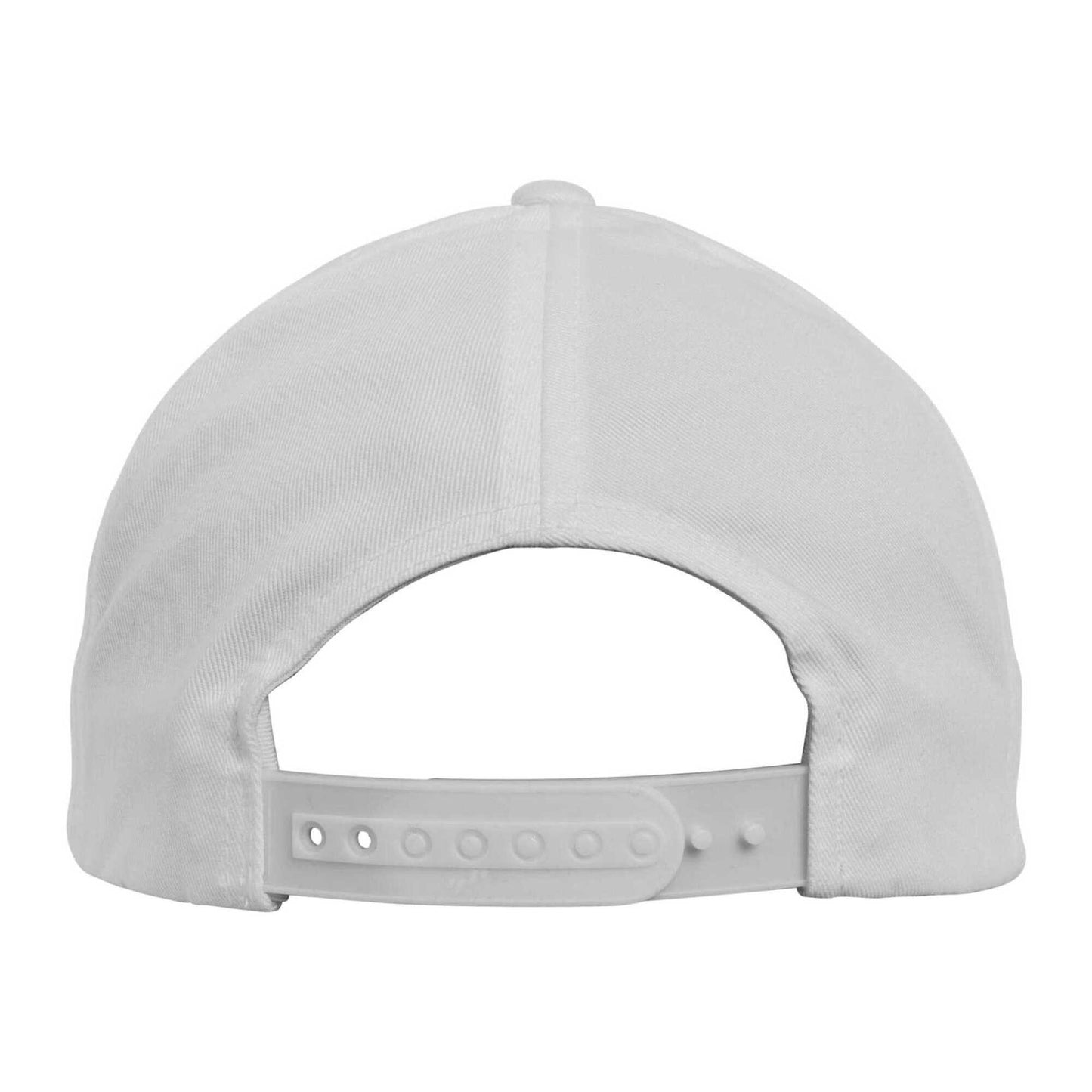 White - Back - Flexfit Classic 5 Panel Baseball Cap