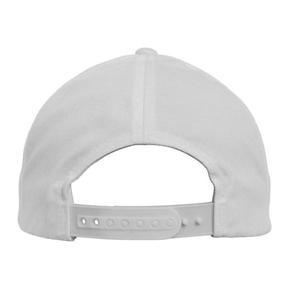 White - Back - Flexfit Classic 5 Panel Baseball Cap
