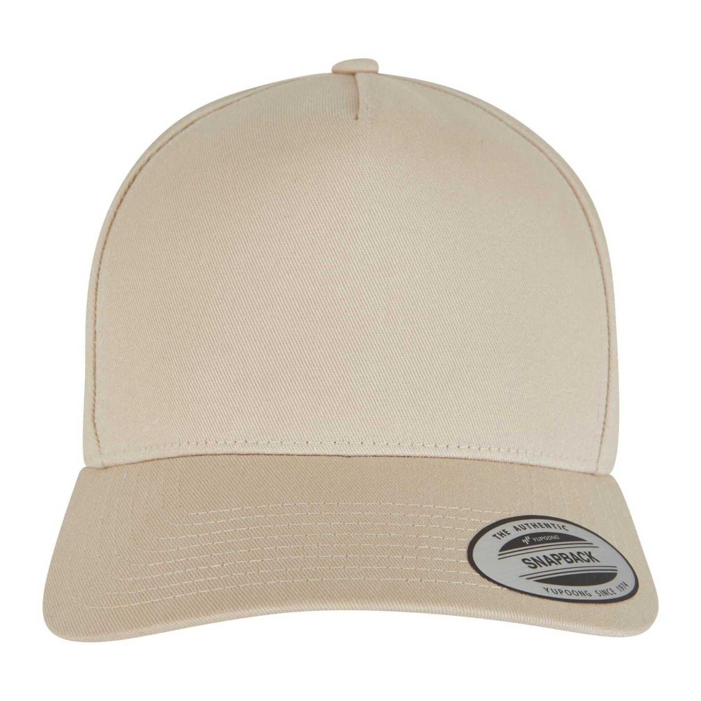 Beige - Pack Shot - Flexfit Classic 5 Panel Baseball Cap