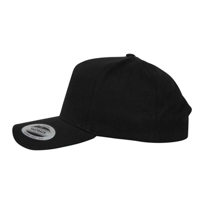 Black - Side - Flexfit Classic 5 Panel Baseball Cap